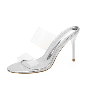 Petite Clear Strap High Heeled Sandals SS378