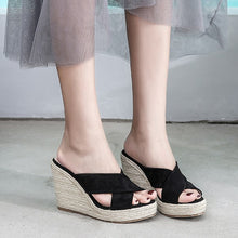 Petite Feet Slip On Wedge Sandals BS142