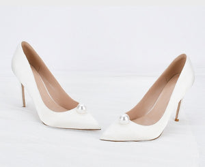 Petite Heels Wedding Silk Satin Shoes DS89