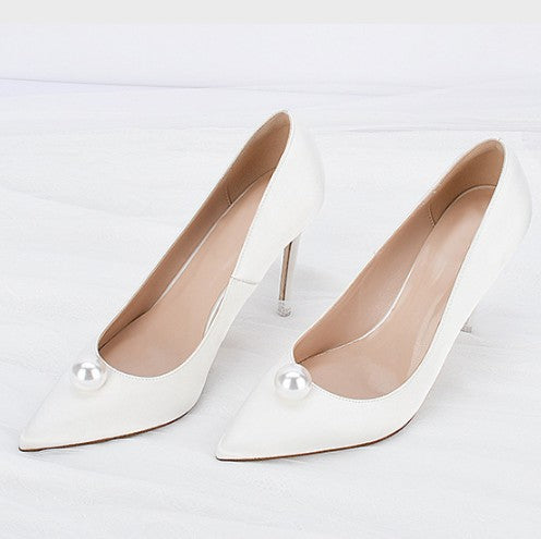 Petite Heels Wedding Silk Satin Shoes DS89