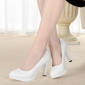 Women's Petite High Heels Platform Pumps Shoes SS90