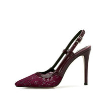 Petite Lace Mesh Slingback Heels GS20