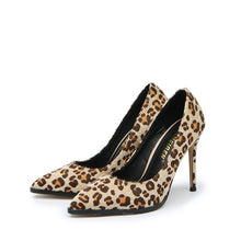 Petite Leopard Heeled Pump Shoes DS117