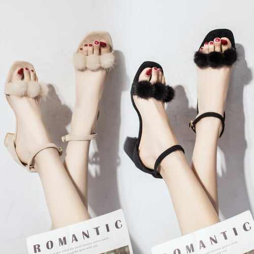Petite One Strap Block Heel Sandals GS133