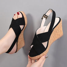 Petite Open Toe Slingback Wedge Heels GS113