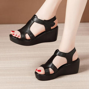 Petite Open Toe Wedge Heel Sandals GS176