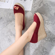 Petite Peep Thick Sole Wedge Shoes AS113