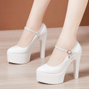 Petite Platform High Heel Pump Shoes AP131