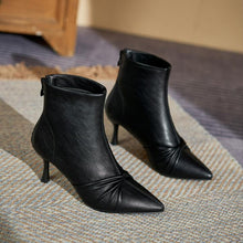 Petite Pointy Back Zipper Short Boots GS212