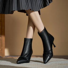 Petite Pointy Back Zipper Short Boots GS212
