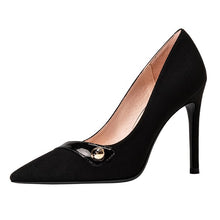 Petite Pointy Leather High Heel Shoes For Women DS163
