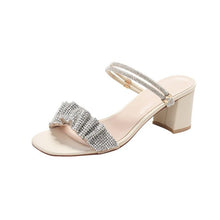 Petite Rhinestone Strap Sandals GS310