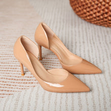 Petite Side Empty Patent Heels For Women DS172