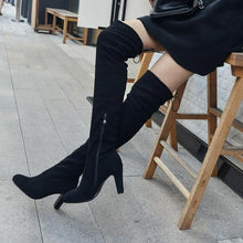 Petite Side Zipper Knee High Long Boots GS182