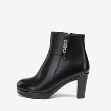 Petite Size Block Chunky Heel Boots AP28