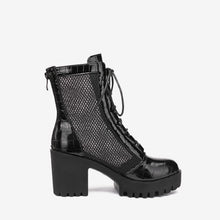 Petite Size Block Chunky Mid Heel Short Boots AS259
