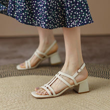 Petite Size Block Heel Strappy Sandals GS345