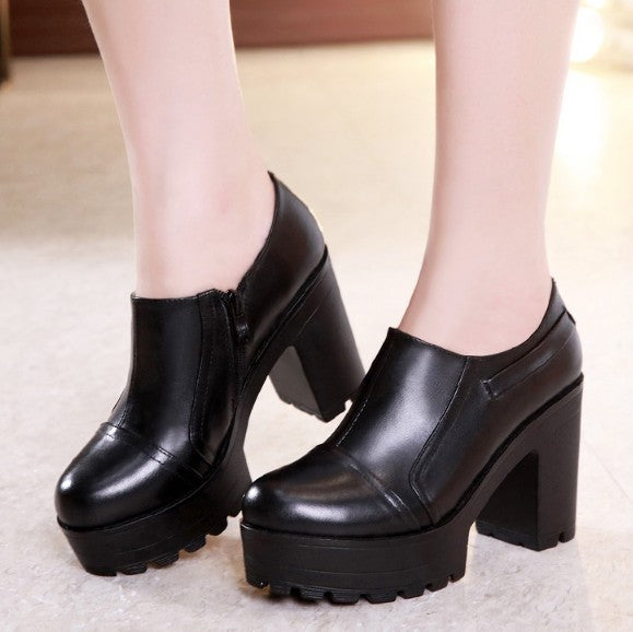 Petite Size Chunky Heeled Booties AP140