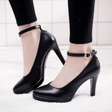 Women's Petite Size Platform Ankle Strap Pump Shoes AS279
