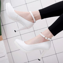 Women's Petite Size Platform Ankle Strap Pump Shoes AS279