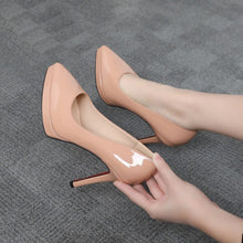 Petite Size Platform Patent High Heels GS35