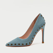 Petite Size Pointed Denim Pump Shoes ES69