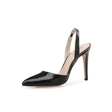Petite Size Printed Patent Slingback Heels ES12