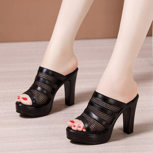 Women's Petite Size Strap High Heels Sandals SS98