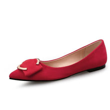 Petite Size Suede Flat Shoes ANLE25