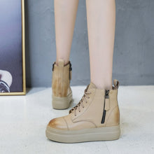 Petite Size Thicksole Side Zipper Boots DS366