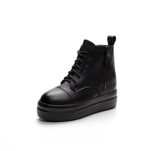 Petite Size Thicksole Side Zipper Boots DS366