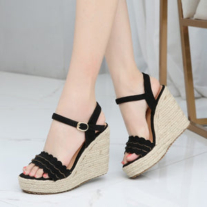 Petite Size Wedge Heel Sandals Shoes DS199
