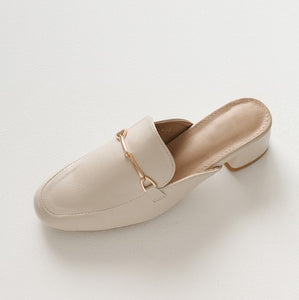 Petite Slip On Leather Loafers DS85