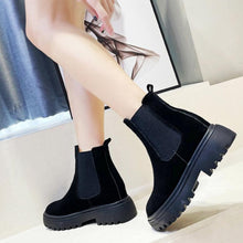Petite Slip On Thicksole Inner Heel Boots LQSW11