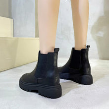 Petite Slip On Thicksole Inner Heel Boots LQSW11