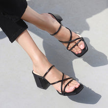 Petite Feet Square Toe Strappy Sandals DS239