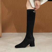 Petite Suede Under Knee Boots GS289