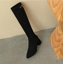 Petite Suede Under Knee Boots GS289