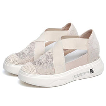 Petite Thicksole Cross Strap Espadrilles LQSW13
