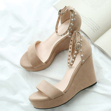 Petite Wedge Heel Ankle Strap Shoes GS13