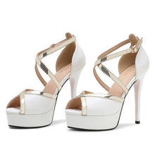 Petite Women's Peep High Heel Shoes DS217