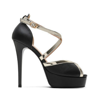 Petite Women's Peep High Heel Shoes DS217