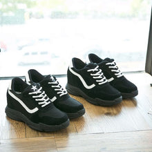 Petite Fashion Inner Heel Leather Sneakers AP107
