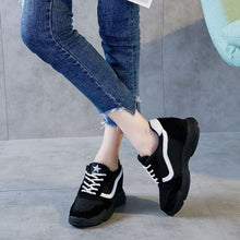 Petite Fashion Inner Heel Leather Sneakers AP107