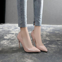 Petite Feet Women's Pointed Patent Heel Pumps AS132