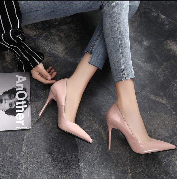 Women Pumps Heels Shoes Nude Pointed Toe Sexy High Heel Shoes Stiletto  Ladies 12 cm 10 cm 8 cm plus size QP051 ROVICIYA - AliExpress