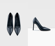 Petite Heels Size 32 Womens Pointed Leather Dress Heel Pumps