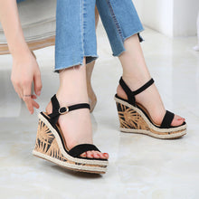 Petite Platform Wedge High Heel Ankle Strap Sandals Size 4