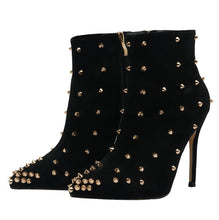 Petite Rockstud High Heeled Short Boots AP65
