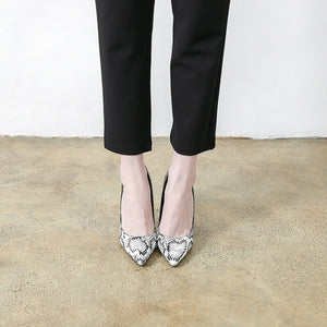 Petite Size Feet Heels US 2 Los Angeles LA-IRISIA WHITE+BLACK